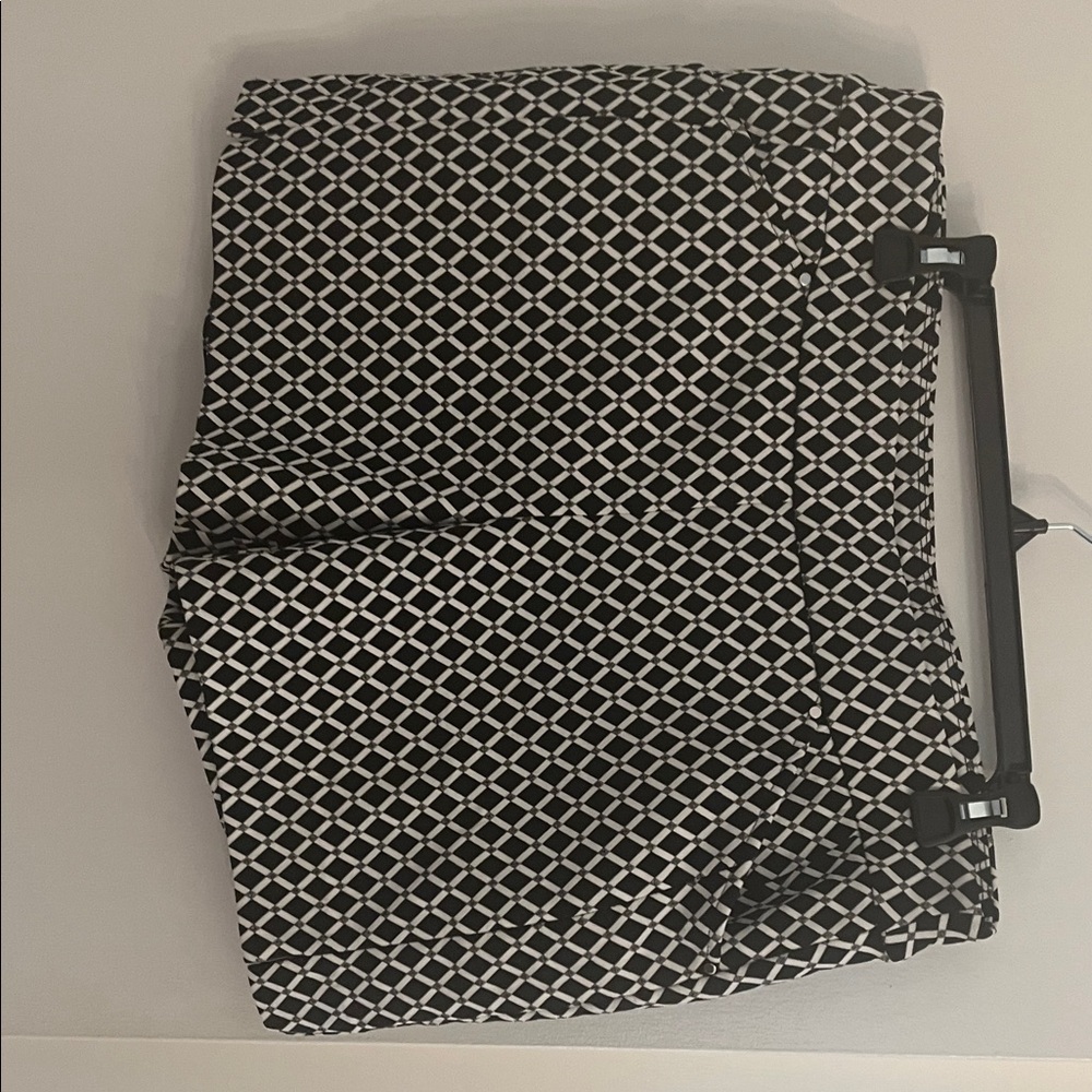 INC International Concepts Black and White High Waist Shorts
